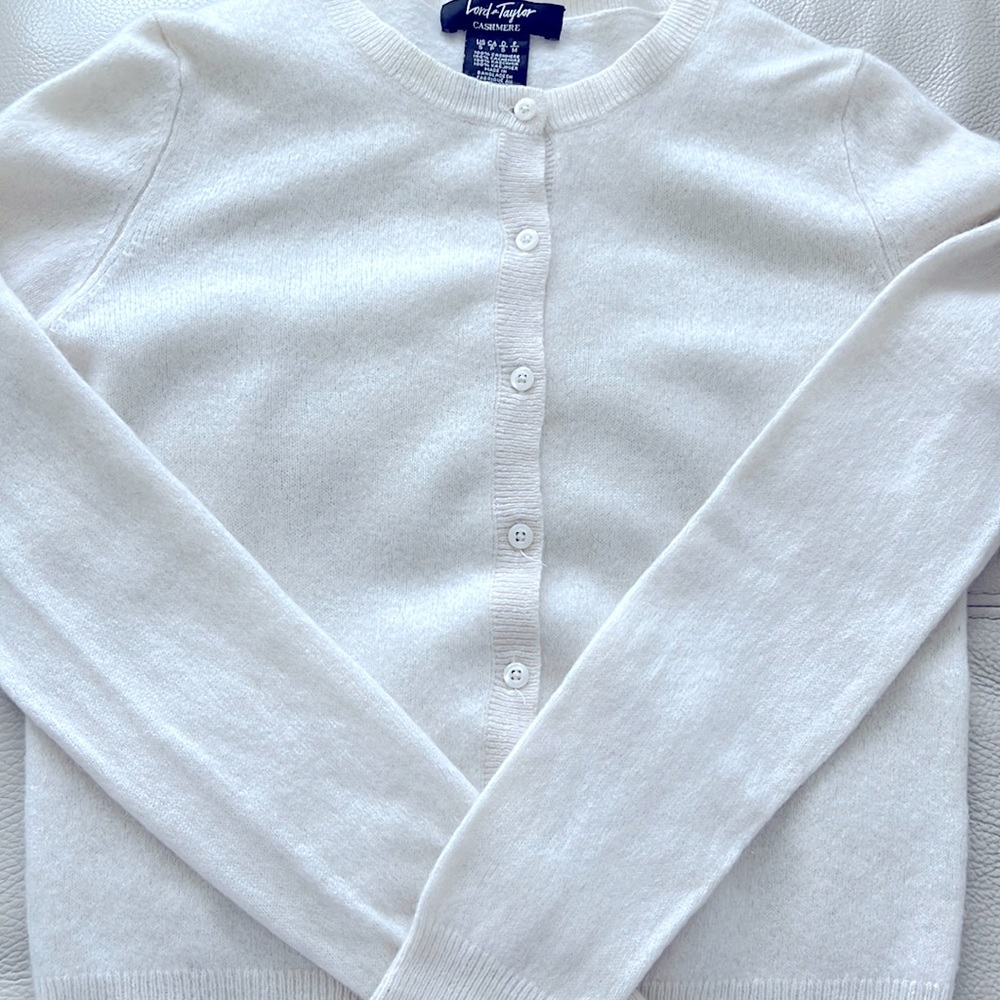 White Cashmere cardigan